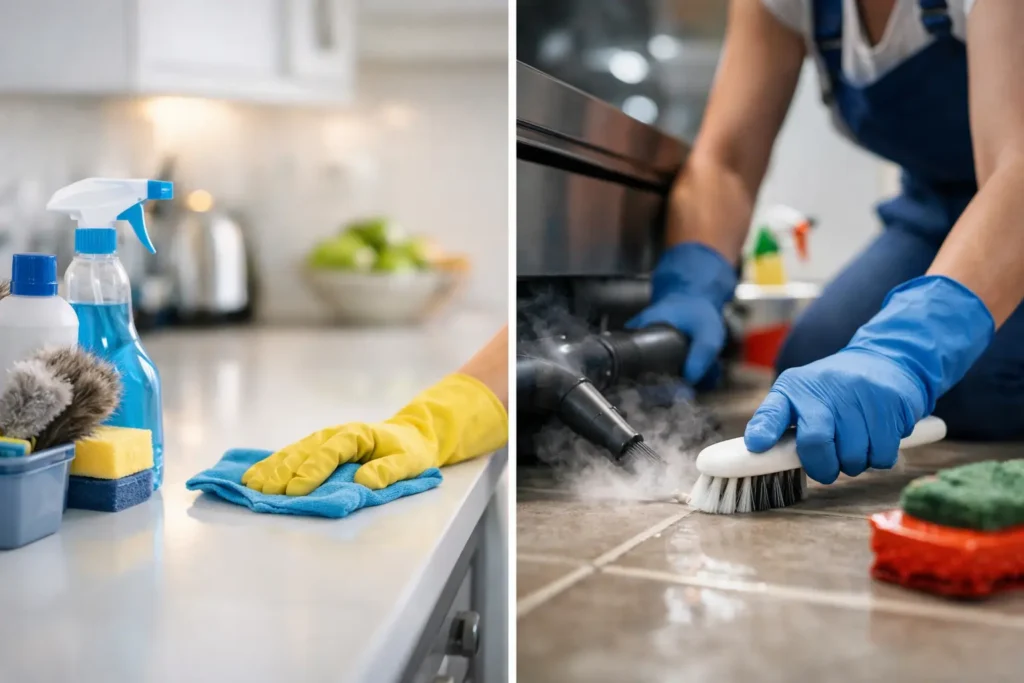 House Cleaning vs Deep Cleaning Explained