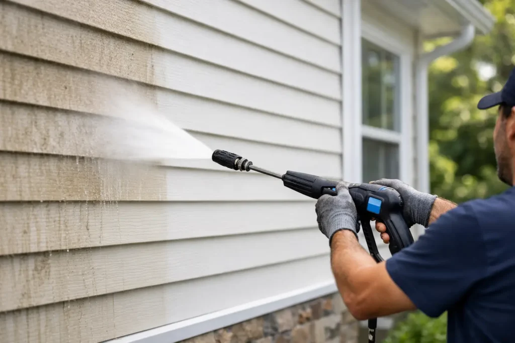 Pressure Washing House Siding the Right Way